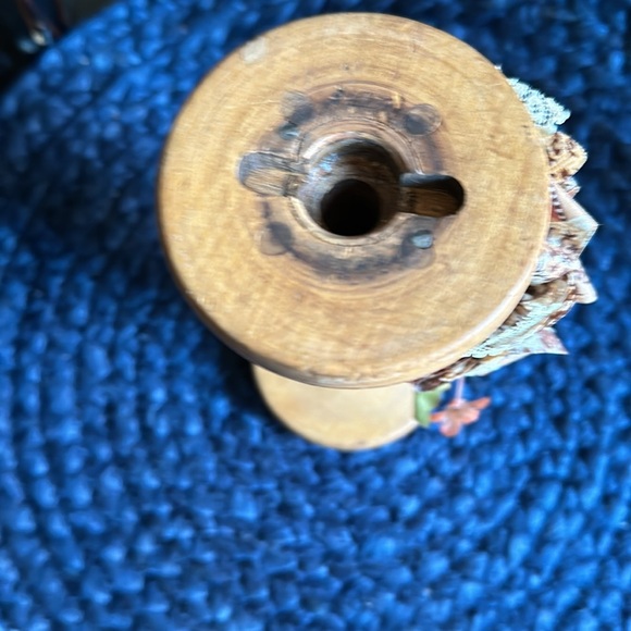 Vintage Industrial Wooden Textile Sewing Spool - Picture 6 of 6